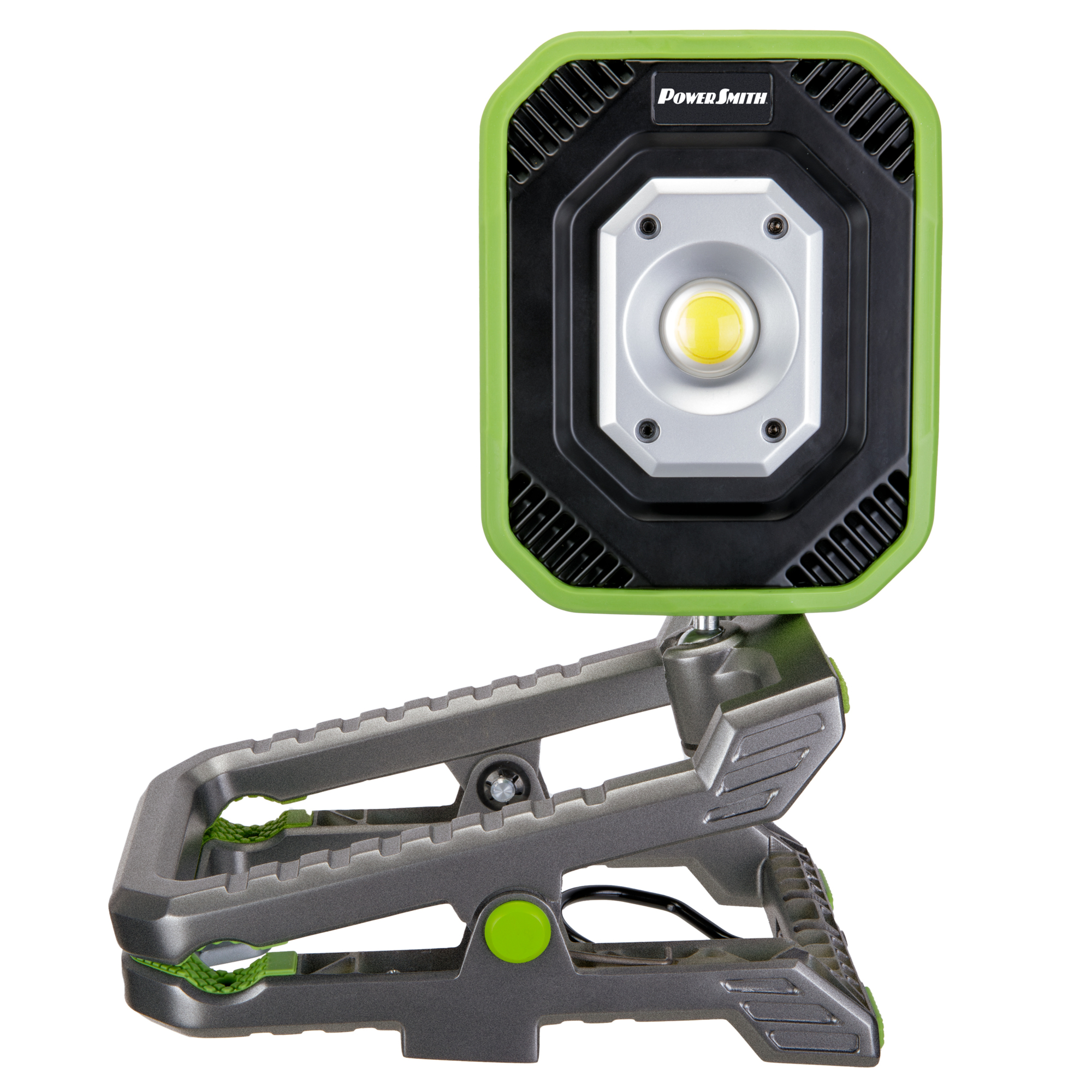 PowerSmith Rechargeable LED Clamp Light — 3000 Lumens, USB-C, Magnetic Base, 2.5in. Opening, Model# PWLDP030CM